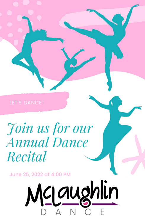 Dance Recital Poster Showtix