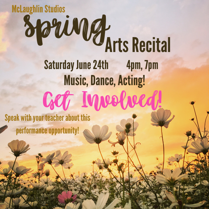 Spring Arts Recital Post